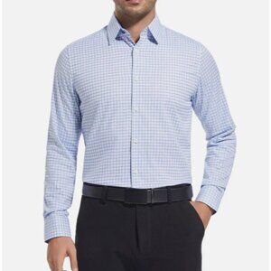 NEW Duchamp London Men's Slim Fit 16.5/42 Large Stretch Cotton Dress Shirt